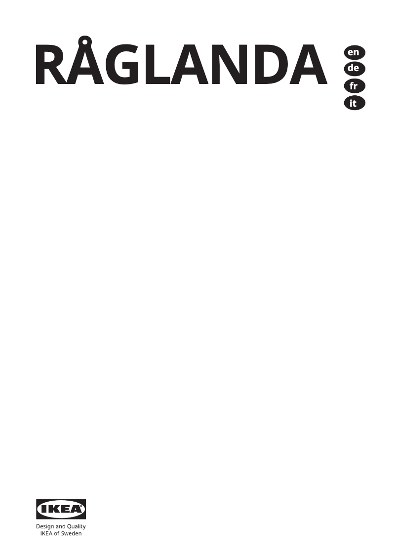 Image de la première page du manuel de l'appareil RÅGLANDA 305.680.34