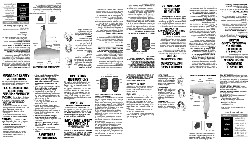 Page 1 of the manual User Manual Conair 495