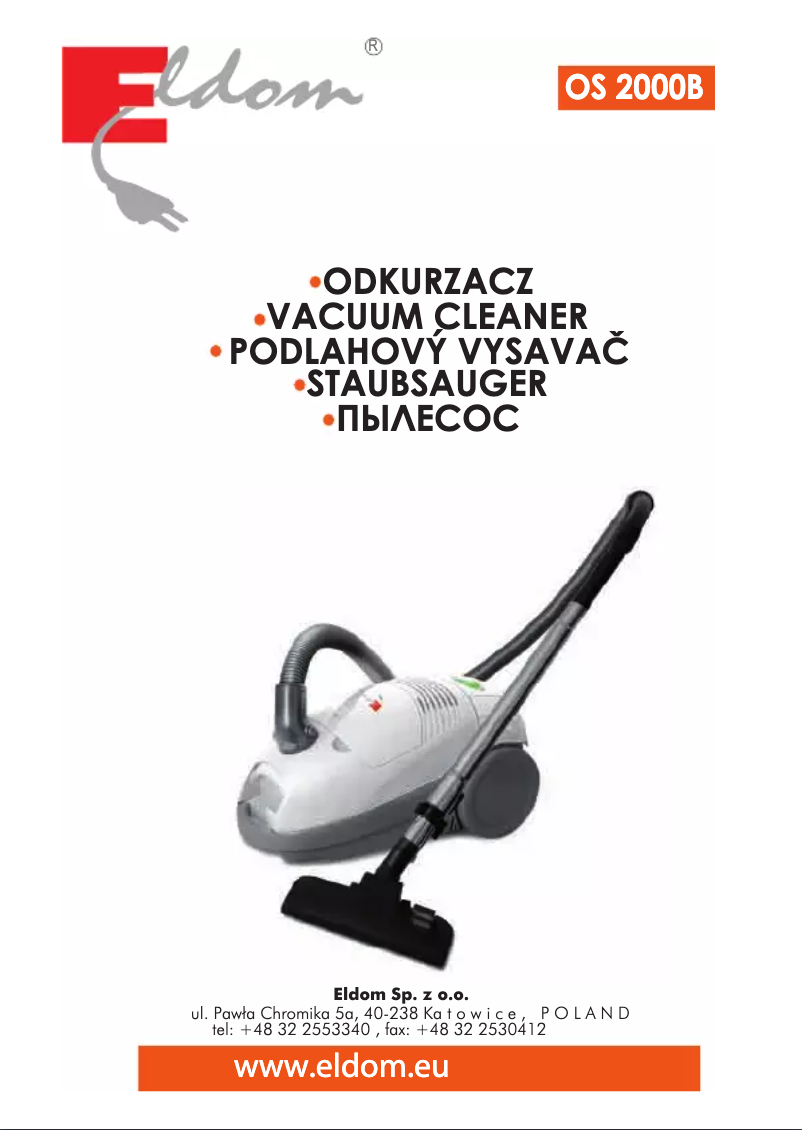 Page 1 de la notice Manuel utilisateur Eldom OS2000B
