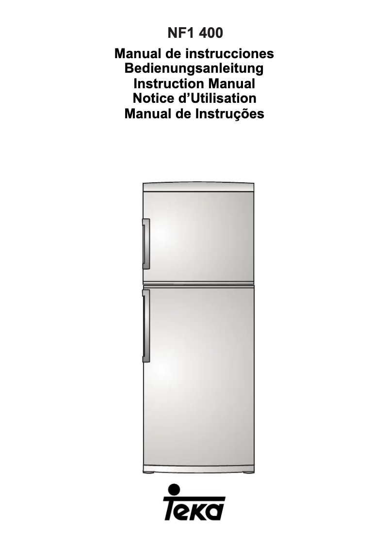 Image de la première page du manuel de l'appareil NF1 400
