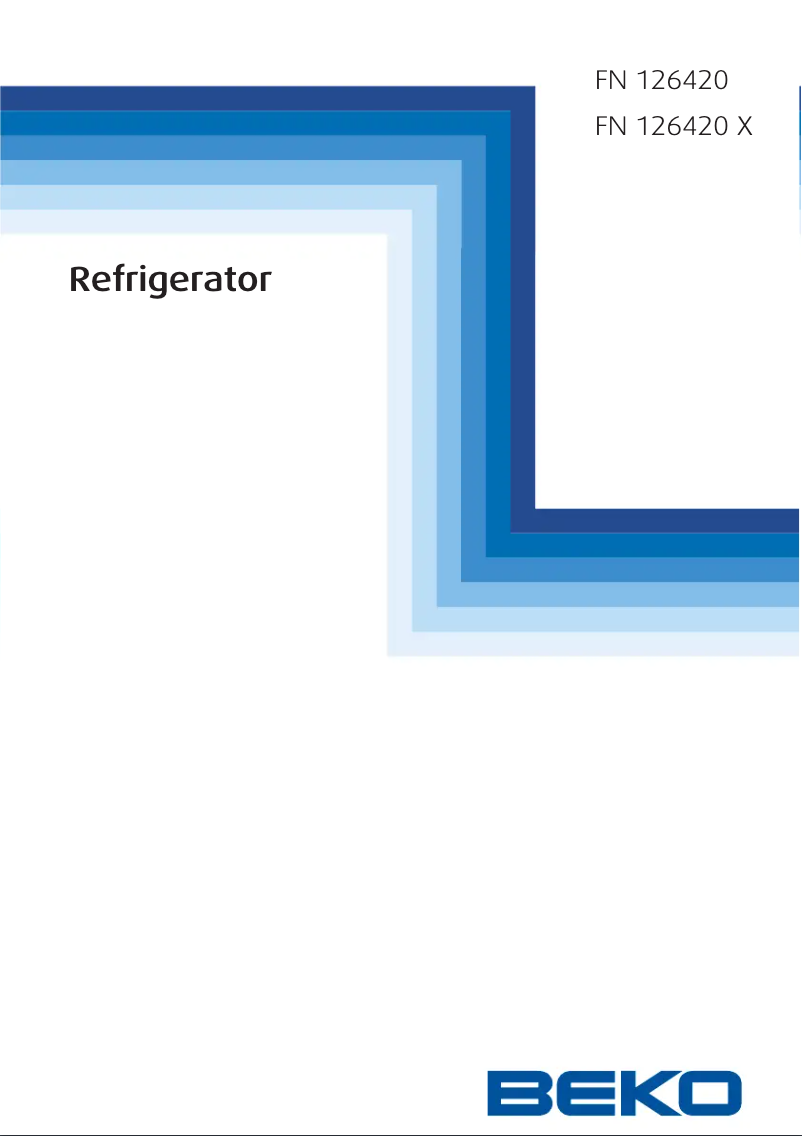 Page 1 de la notice Manuel utilisateur Beko FN 126420 W