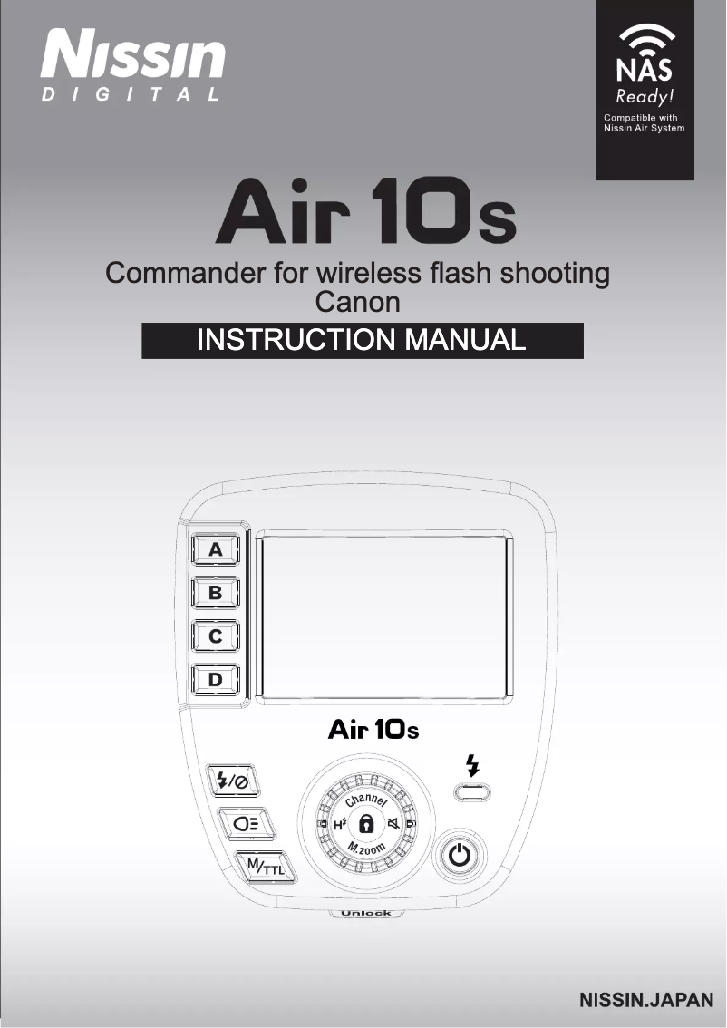 Page n°1 - Manuel utilisateur Nissin Air 10s