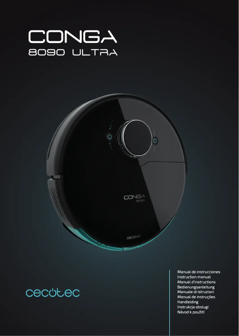 Page 1 de la notice Manuel utilisateur Cecotec Conga 8090 Ultra