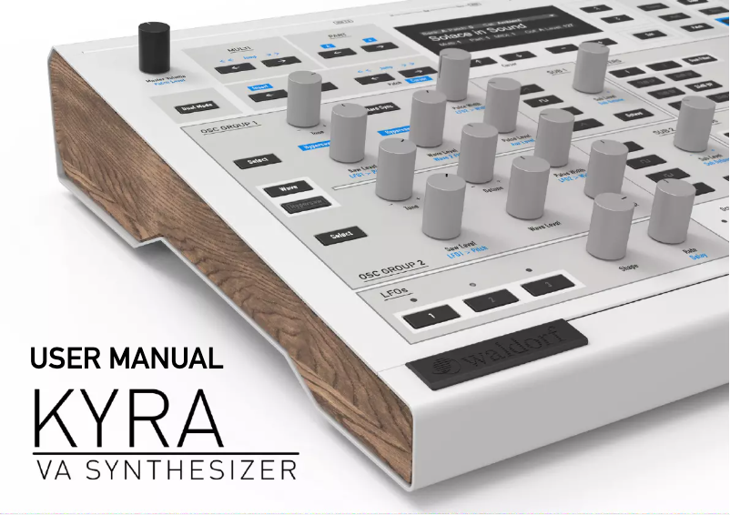 Page n°1 - Manuel utilisateur Waldorf Kyra