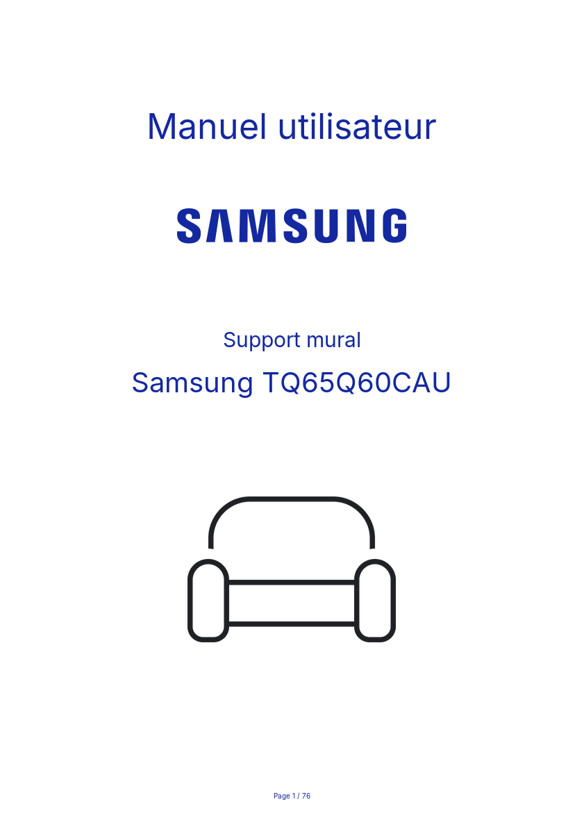 Page n°1 - Manuel utilisateur Samsung TQ65Q60CAU