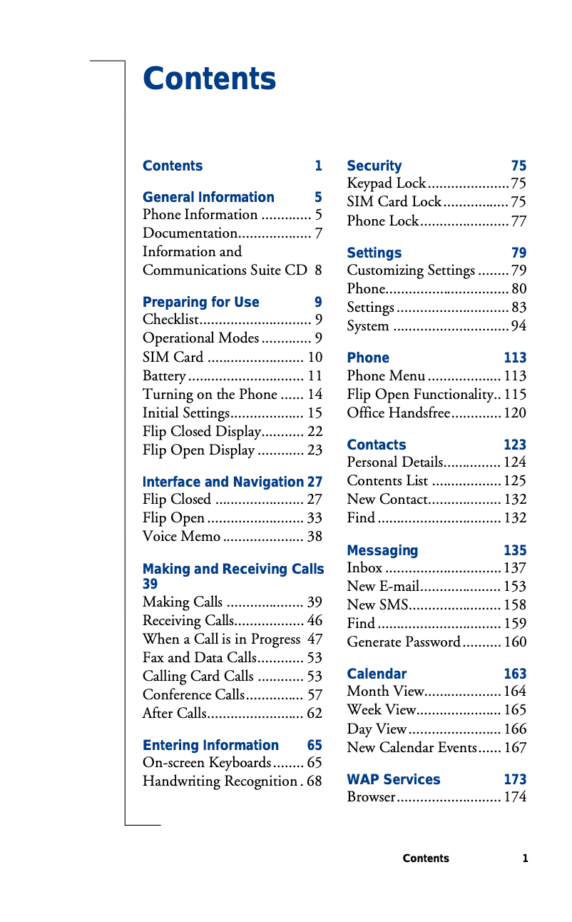 Page n°1 - Manuel utilisateur Ericsson R380