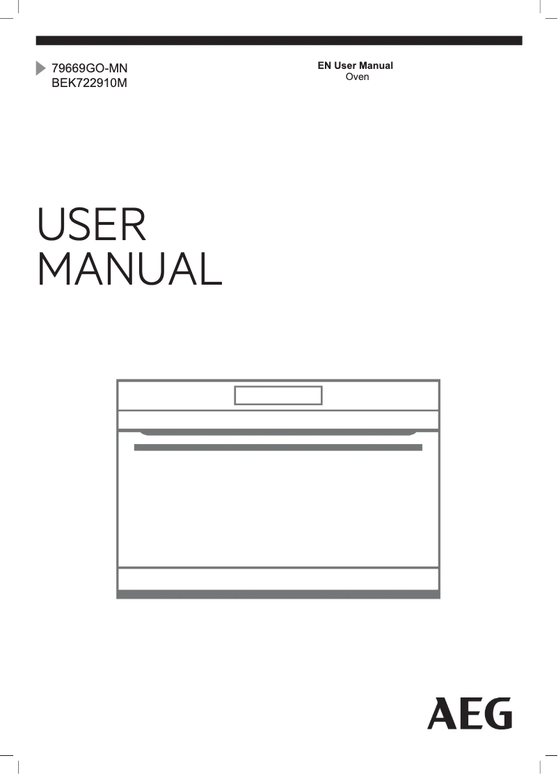 Página 1 del manual Manual de usuario AEG BEK722910M