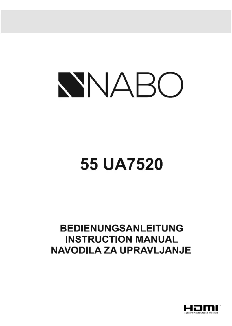 Page n°1 - Manuel utilisateur Nabo 55 UA7520
