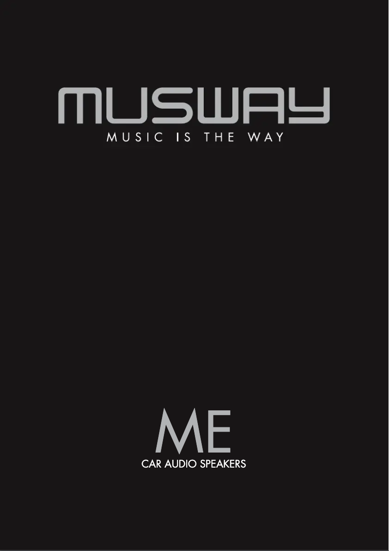 Page 1 of the manual User Manual Musway ME32