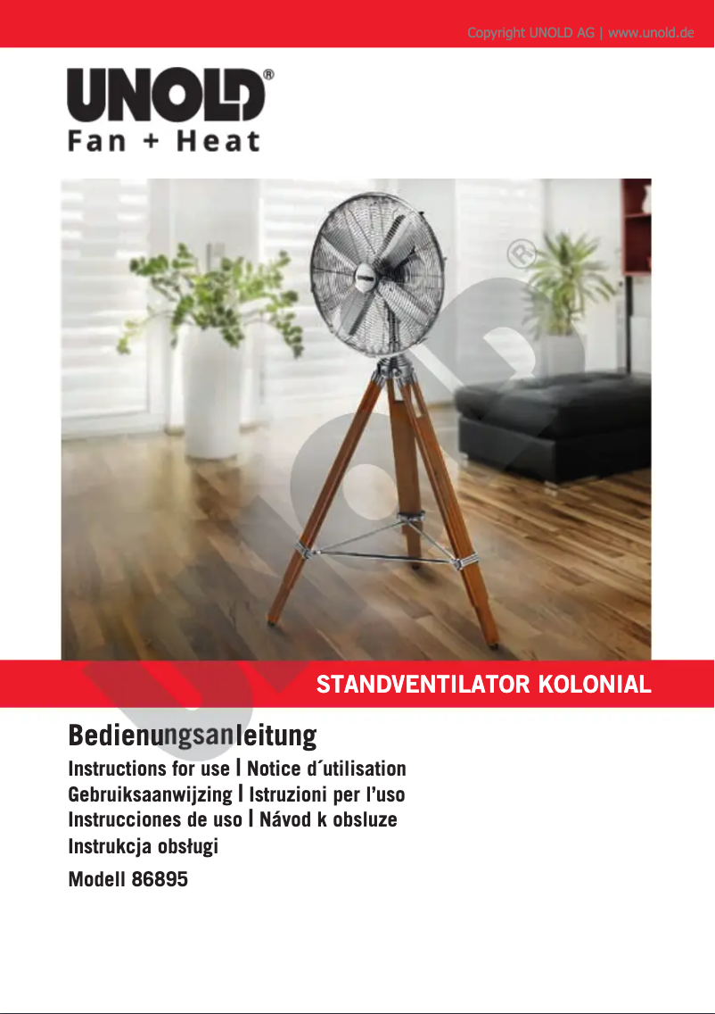 Page n°1 - Manuel utilisateur Unold Kolonial 86895