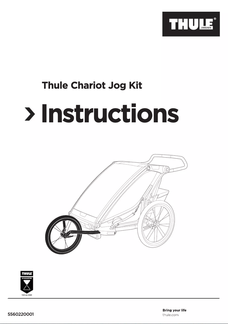 Page n°1 - Manuel utilisateur Thule Chariot Jog Kit