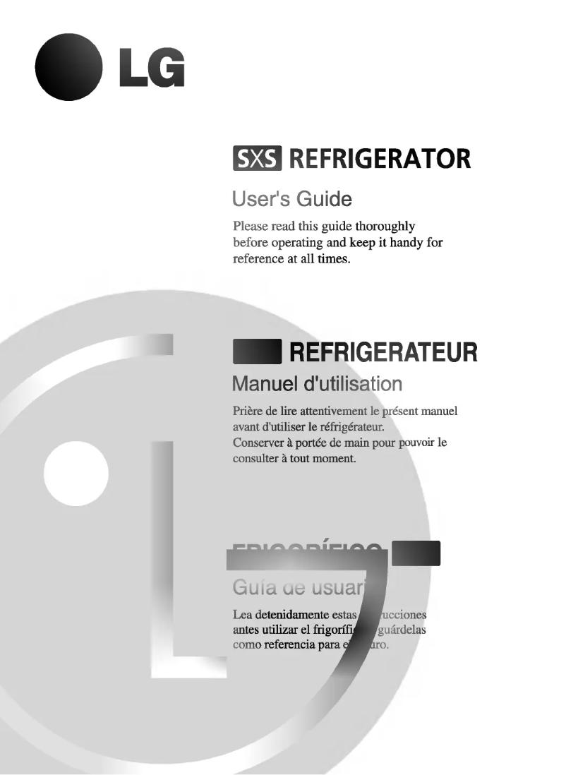 Page 1 de la notice Manuel utilisateur LG GR-B207GVZ