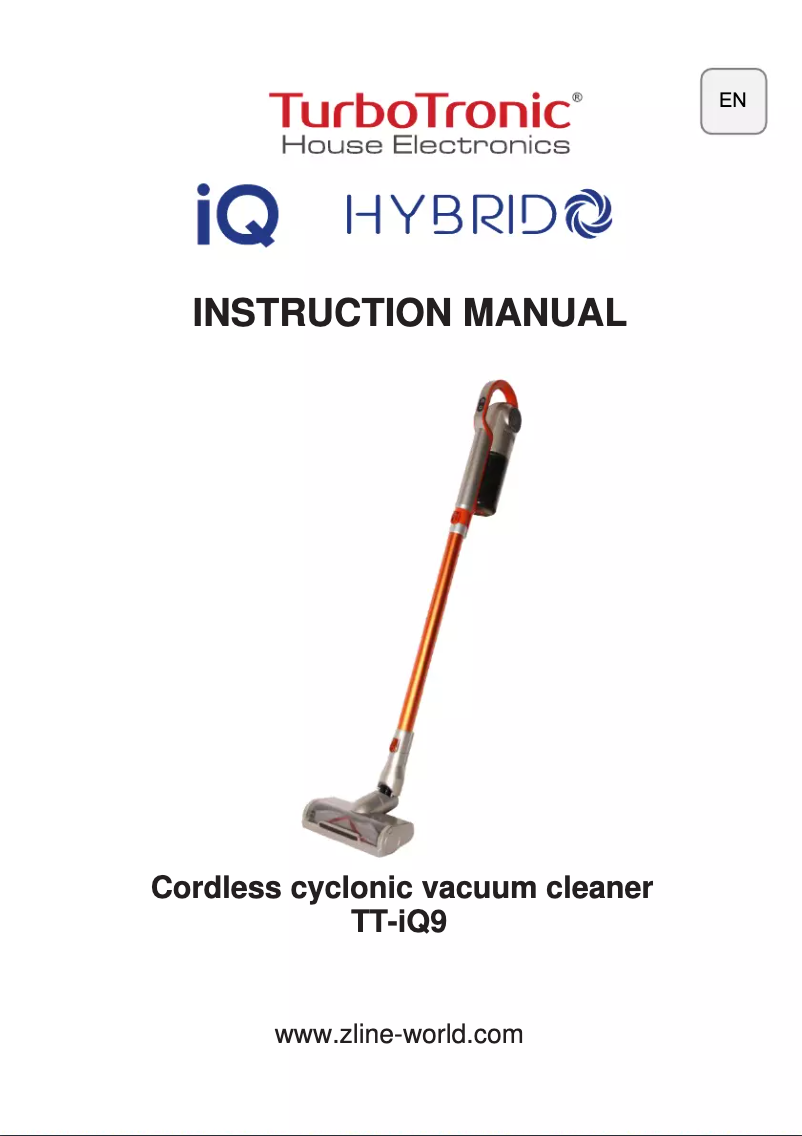 Page n°1 - Manuel utilisateur TurboTronic Hybrid TT-iQ9