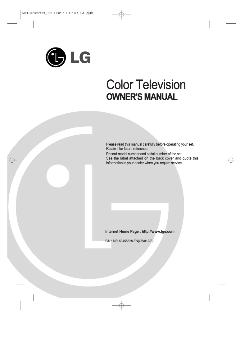 Imagen de la primera página del manual del dispositivo 21SA3RL