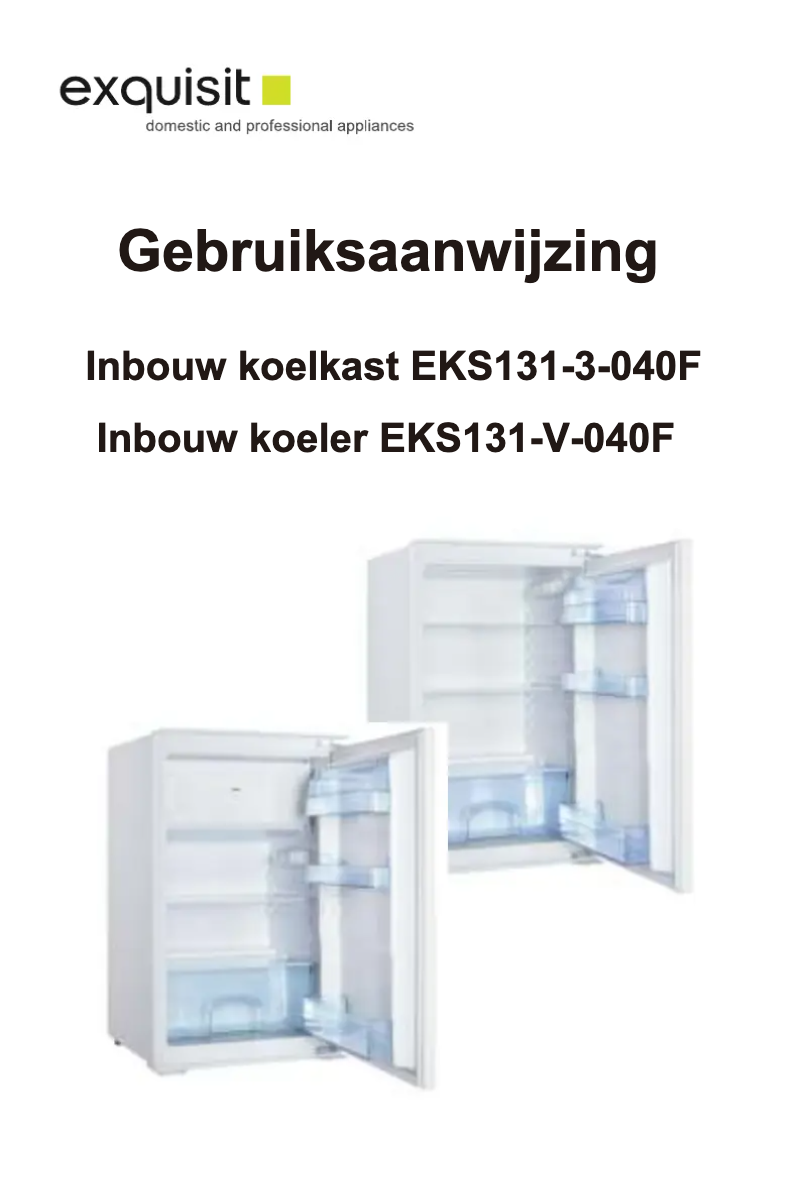 Image de la première page du manuel de l'appareil EKS131-3-040F