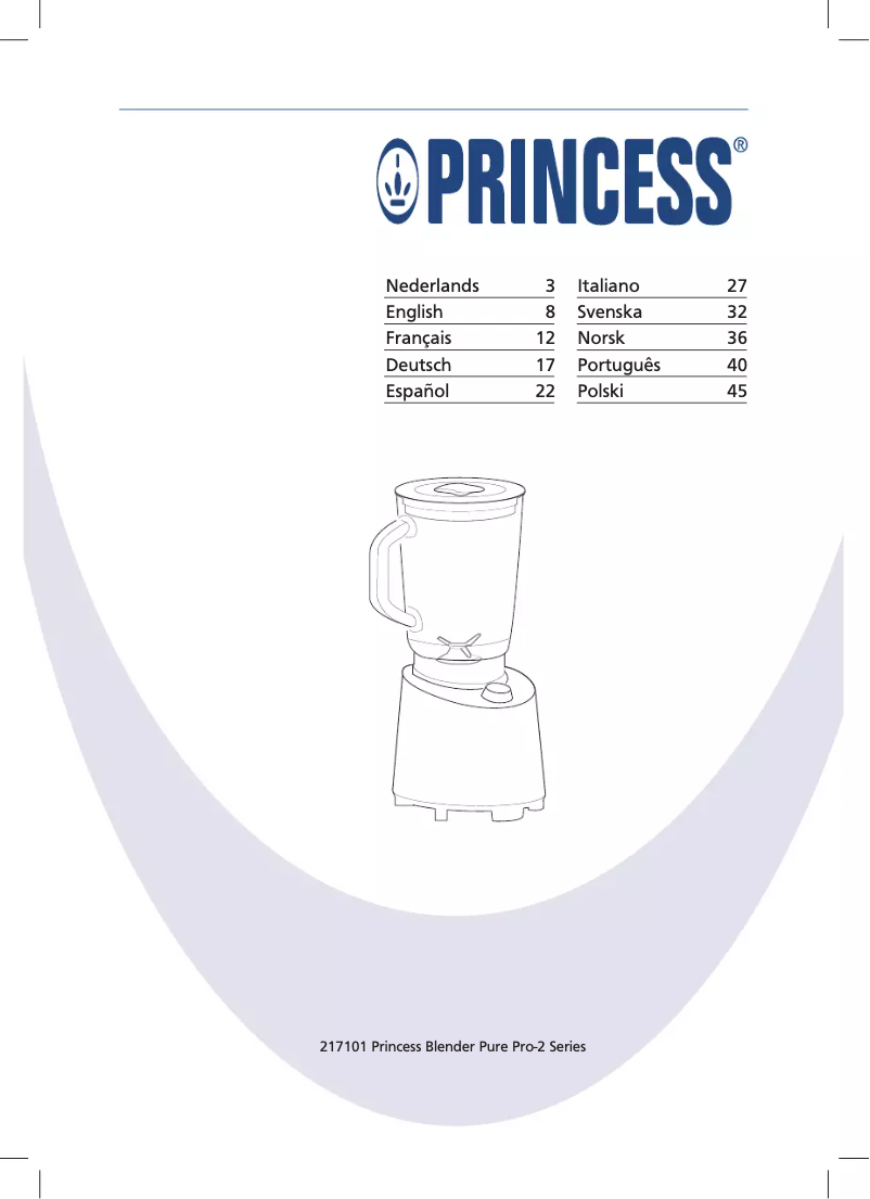 Page n°1 - Manuel utilisateur Princess Pure Pro-2