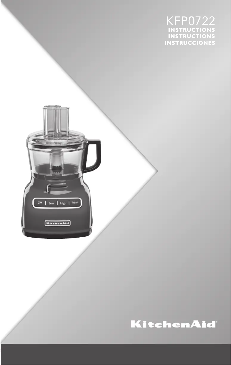 Page 1 de la notice Manuel utilisateur KitchenAid KFP0722ER