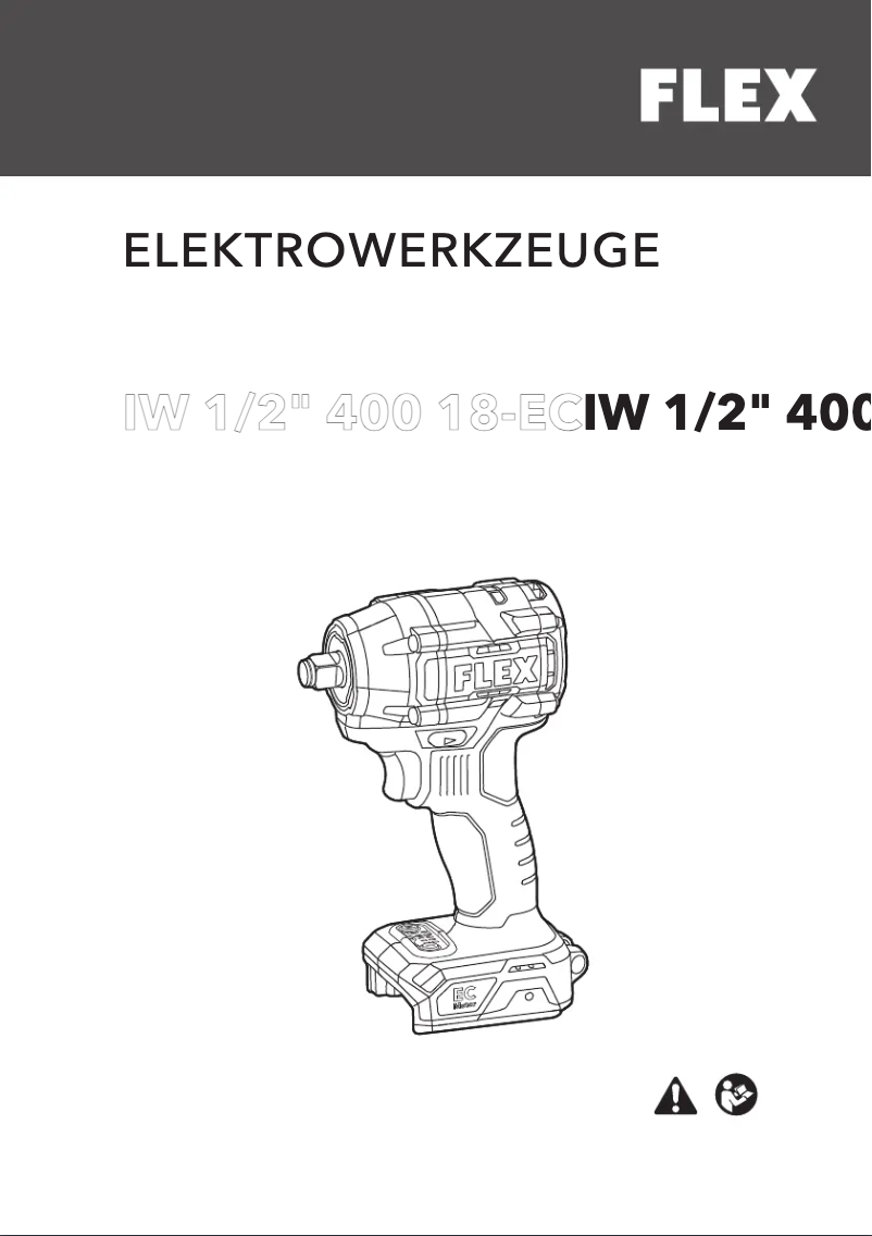 Page n°1 - Manuel utilisateur Flex IW 1/2" 400 18.0-EC C