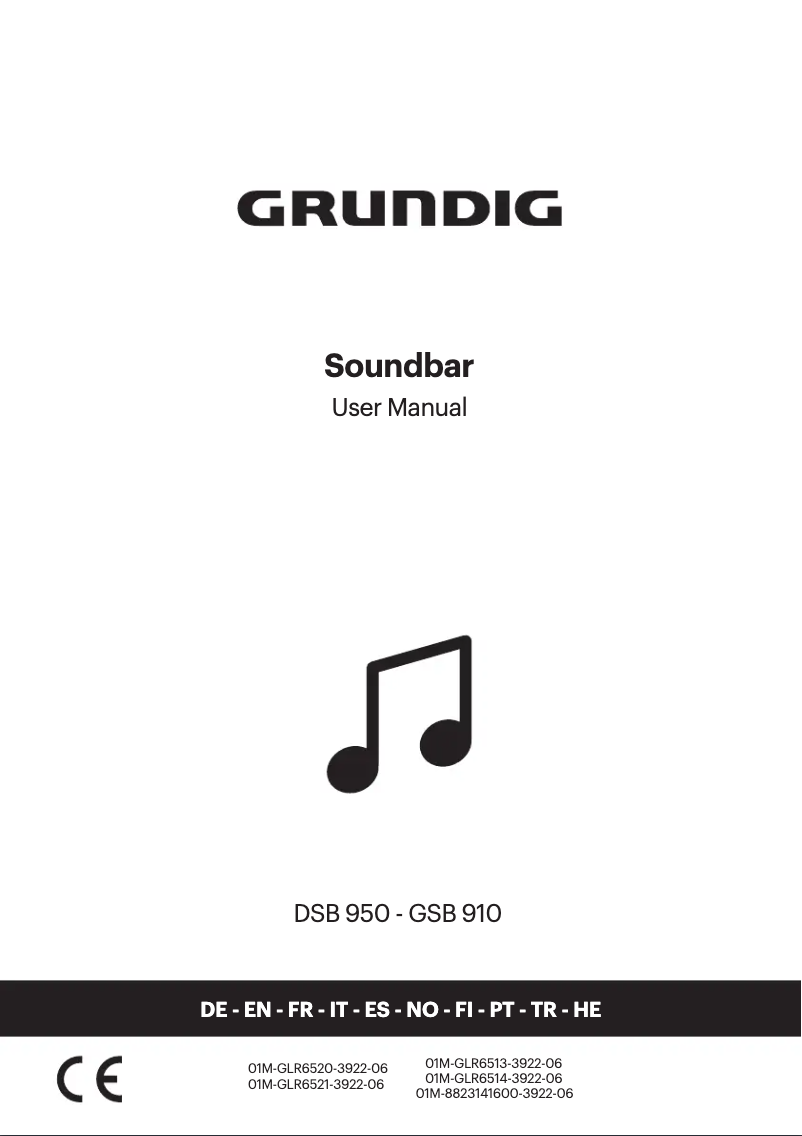 Página 1 del manual Manual de usuario Grundig GSB 910