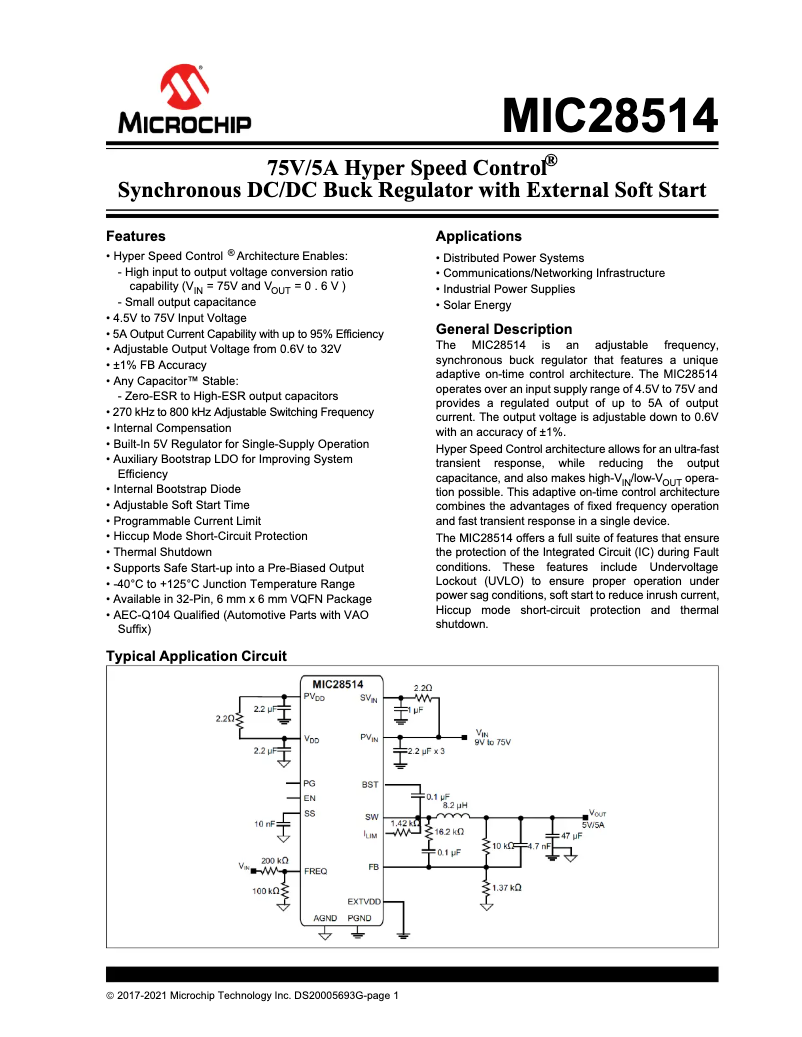Image de la première page du manuel de l'appareil MIC28514