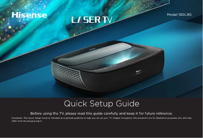 Page 1 de la notice Manuel utilisateur Hisense 100L9G