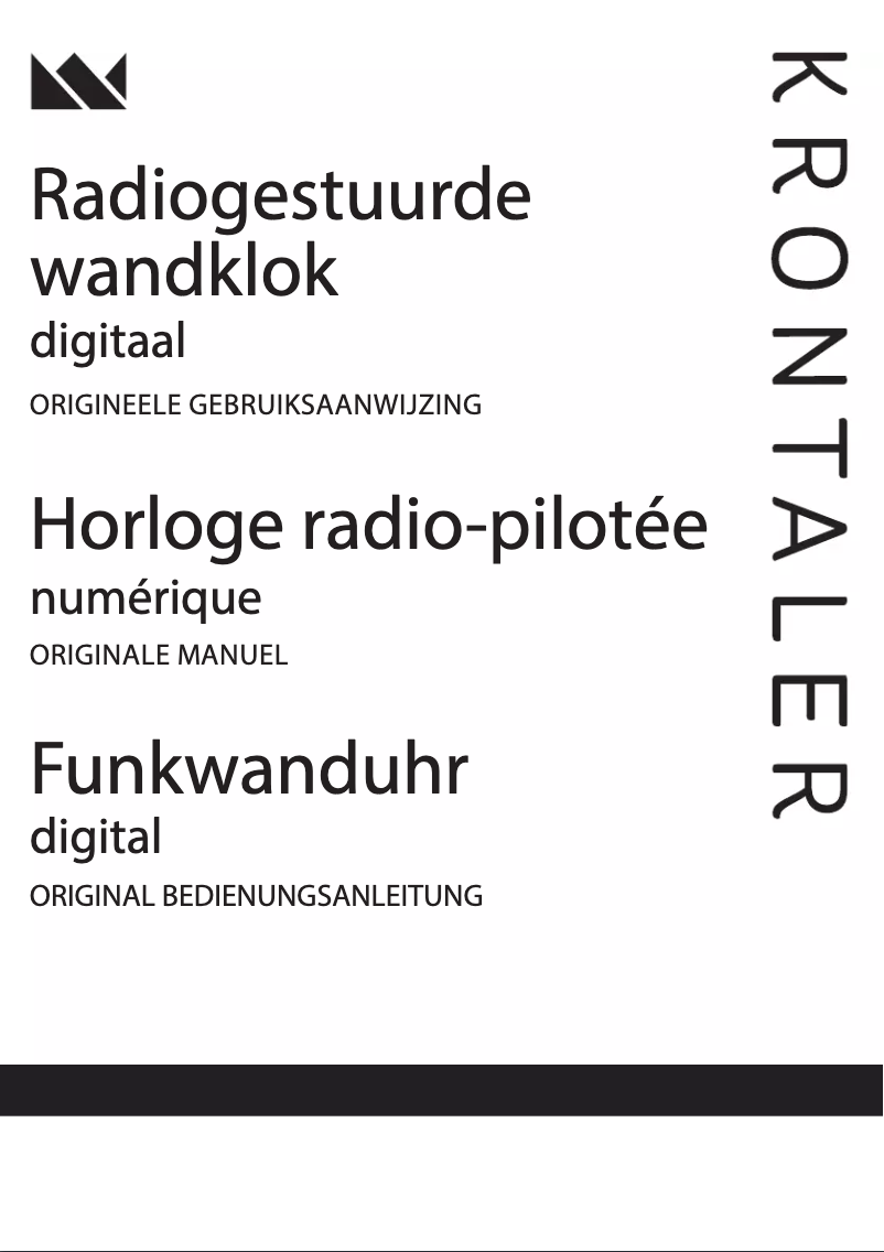 Page 1 de la notice Manuel utilisateur Krontaler 18-8896