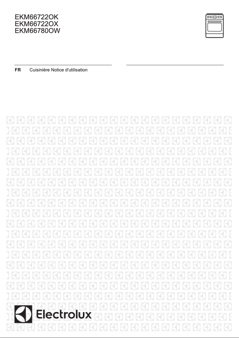 Page 1 de la notice Fiche technique Electrolux EKM66722OK