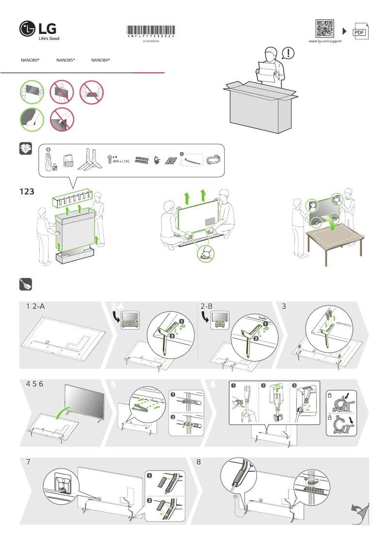 Page n°1 - Manuel utilisateur LG 65NANO856PA