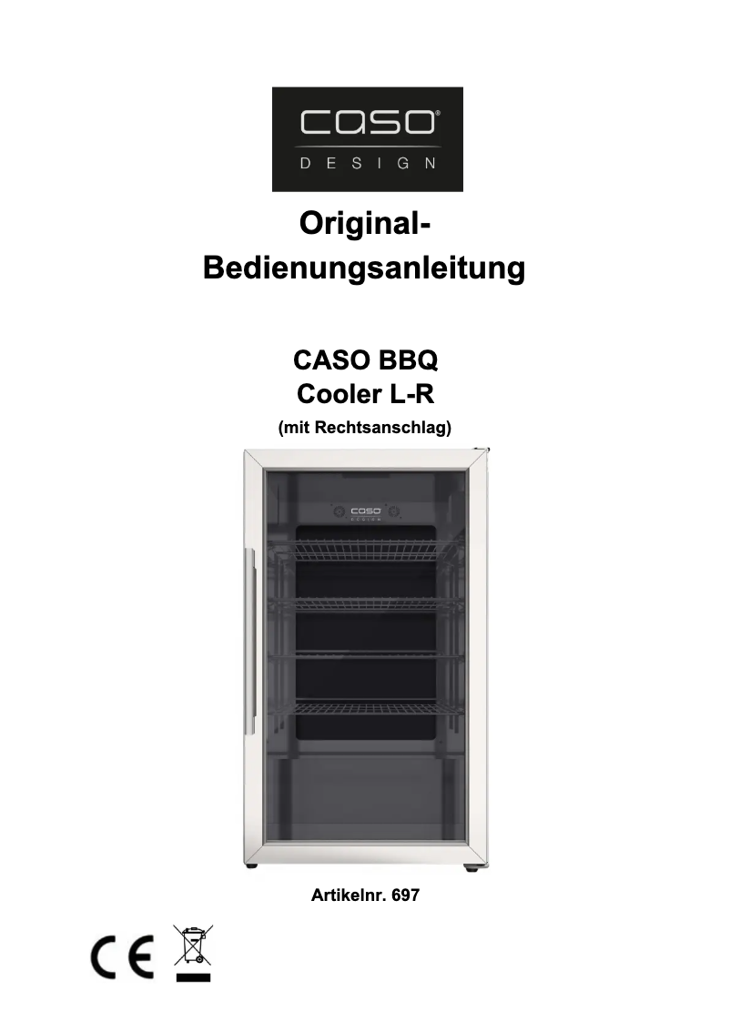 Image de la première page du manuel de l'appareil BBQ Cooler L