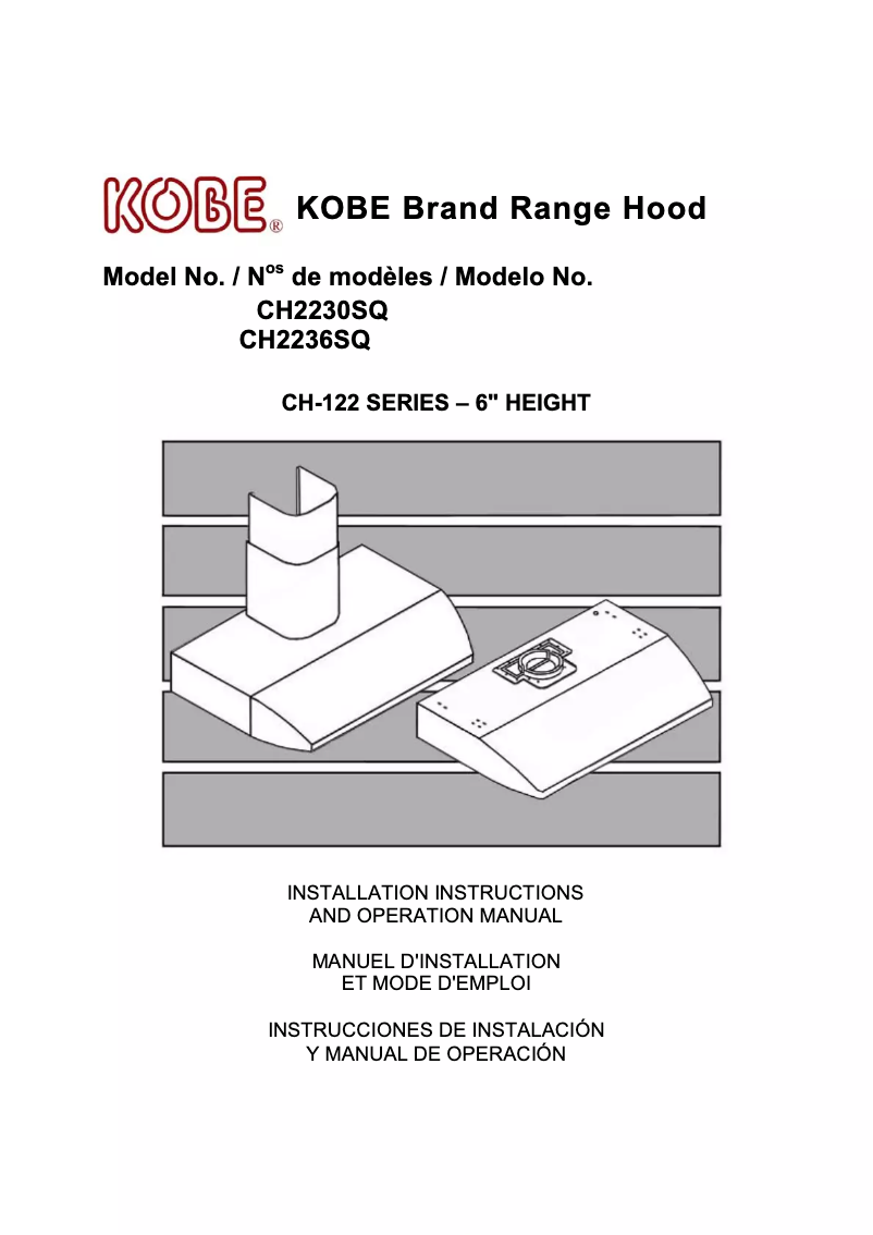 Page n°1 - Manuel utilisateur Kobe CH2230SQ
