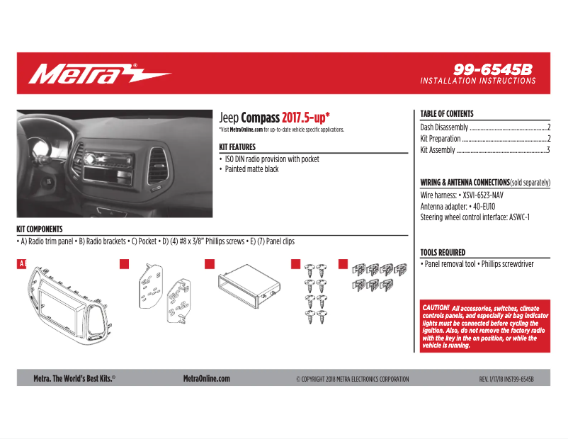 Página 1 del manual Manual de usuario Metra 99-6545B