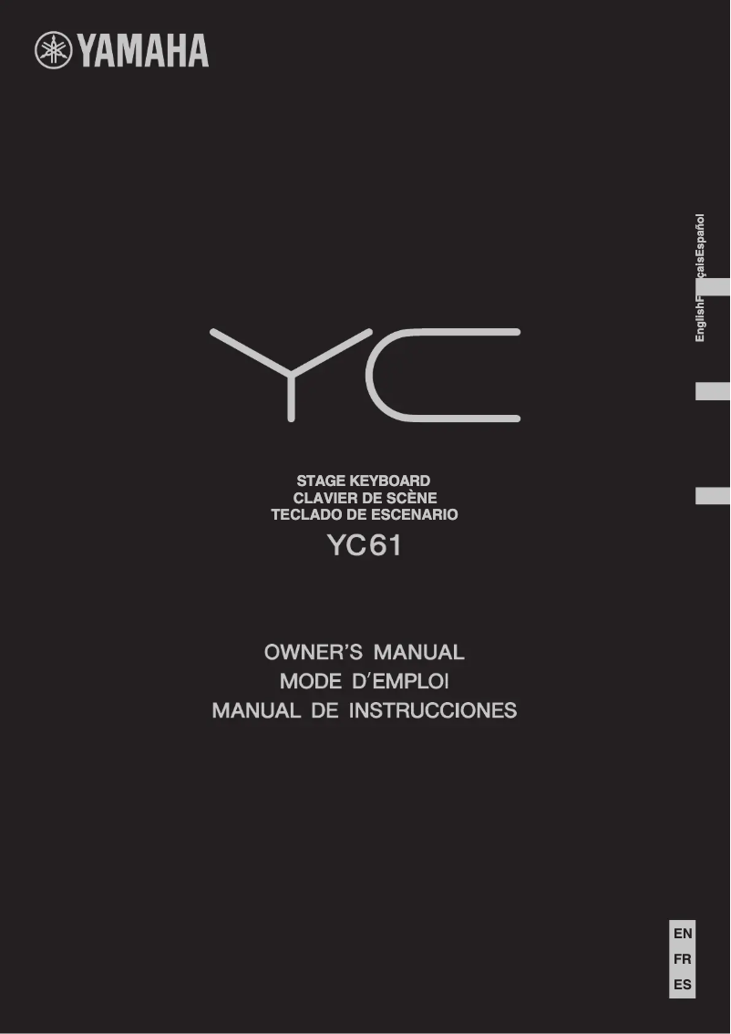 Page n°1 - Manuel utilisateur Yamaha YC61