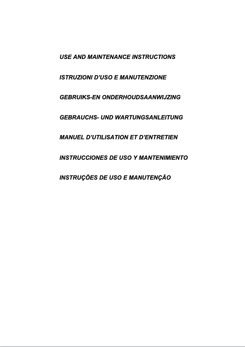 Image de la première page du manuel de l'appareil BWL45IX