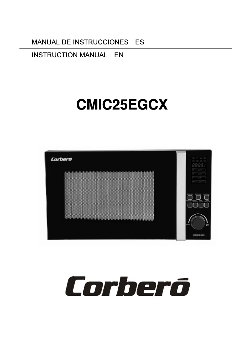 Page n°1 - Manuel utilisateur Corbero CMIC25EGCX
