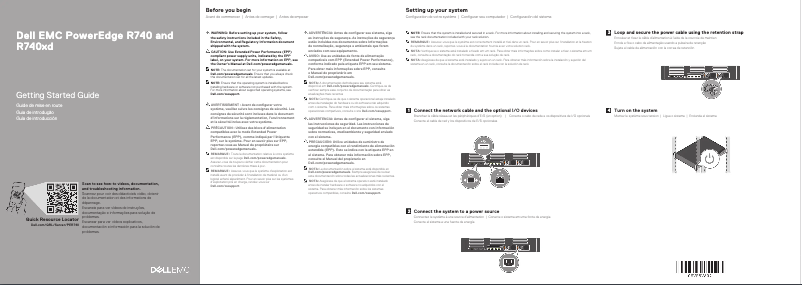 Page n°1 - Manuel utilisateur Dell PowerEdge R740XD