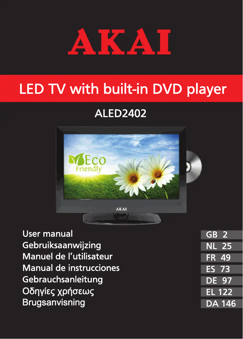 Página 1 del manual Manual de usuario AKAI ALED2402