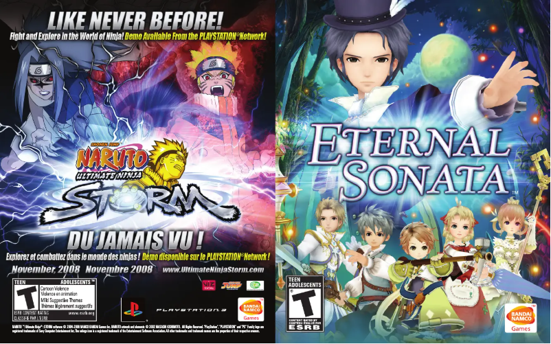 Page 1 de la notice Manuel utilisateur Sony Eternal Sonata (PS3)