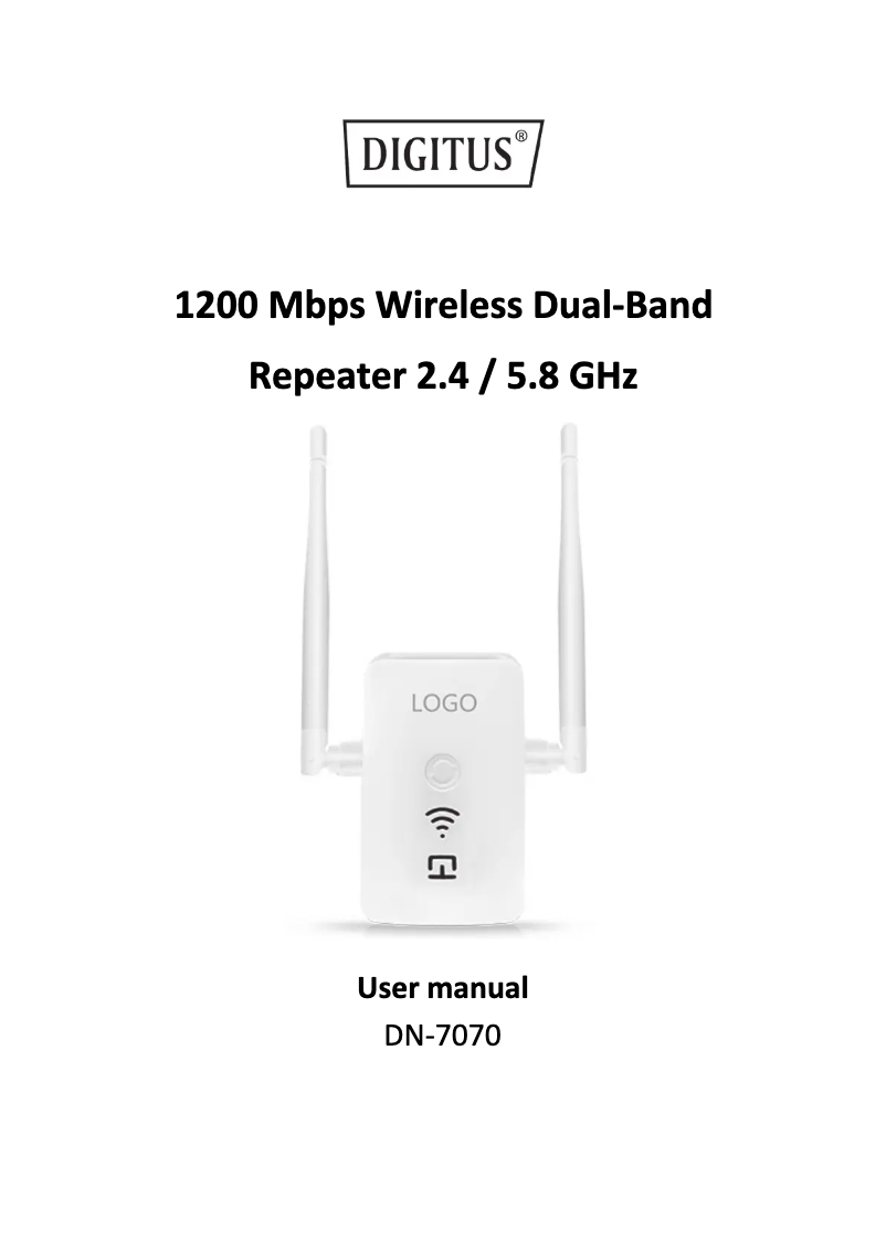 Page 1 de la notice Manuel utilisateur Digitus DN-7070