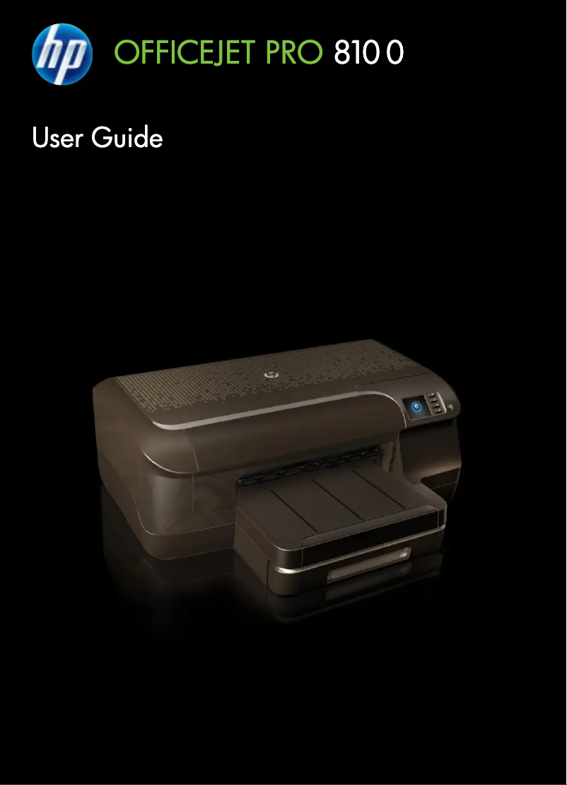 Page 1 de la notice Manuel utilisateur HP Officejet Pro 8100