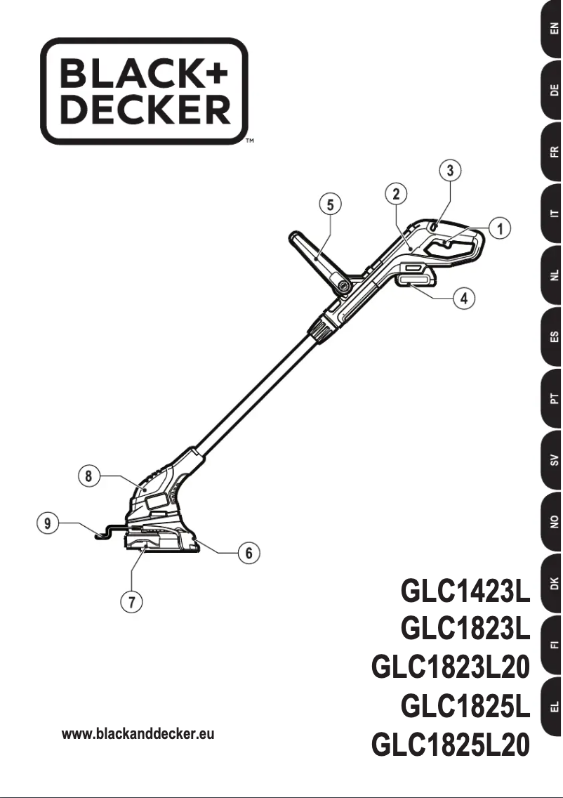 Page 1 de la notice Manuel utilisateur Black & Decker GLC1823L