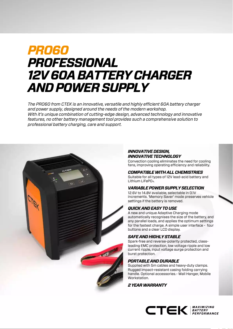 Imagen de la primera página del manual del dispositivo PRO60