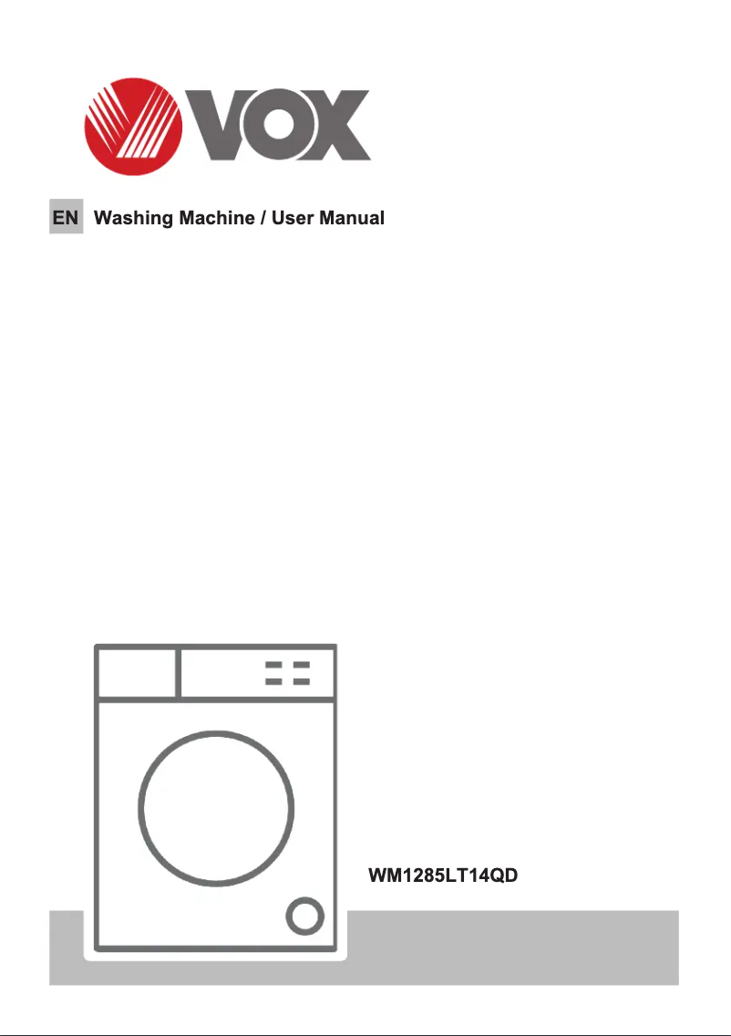 Page 1 de la notice Manuel utilisateur VOX WM1285-LT14QD