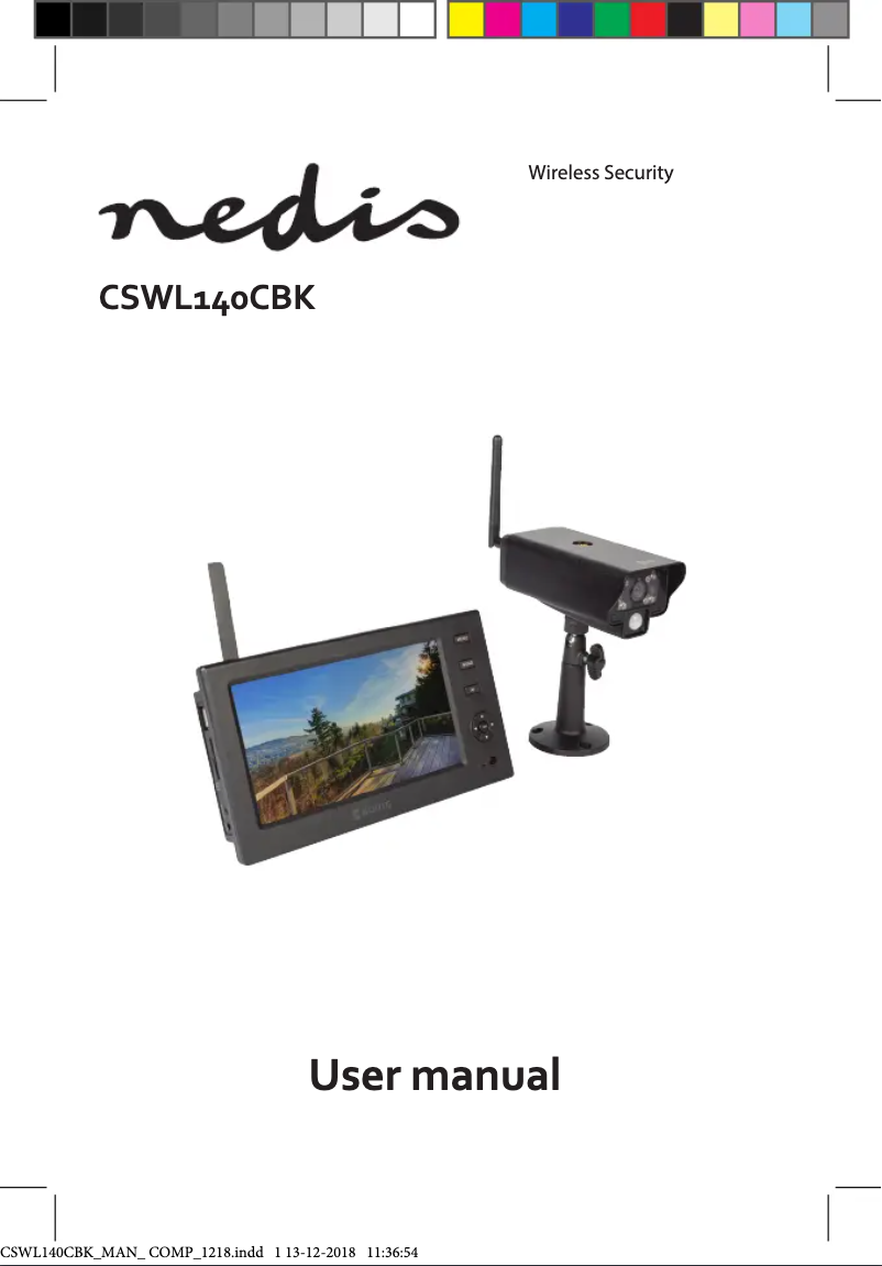 Page 1 de la notice Manuel utilisateur Nedis CSWL140CBK