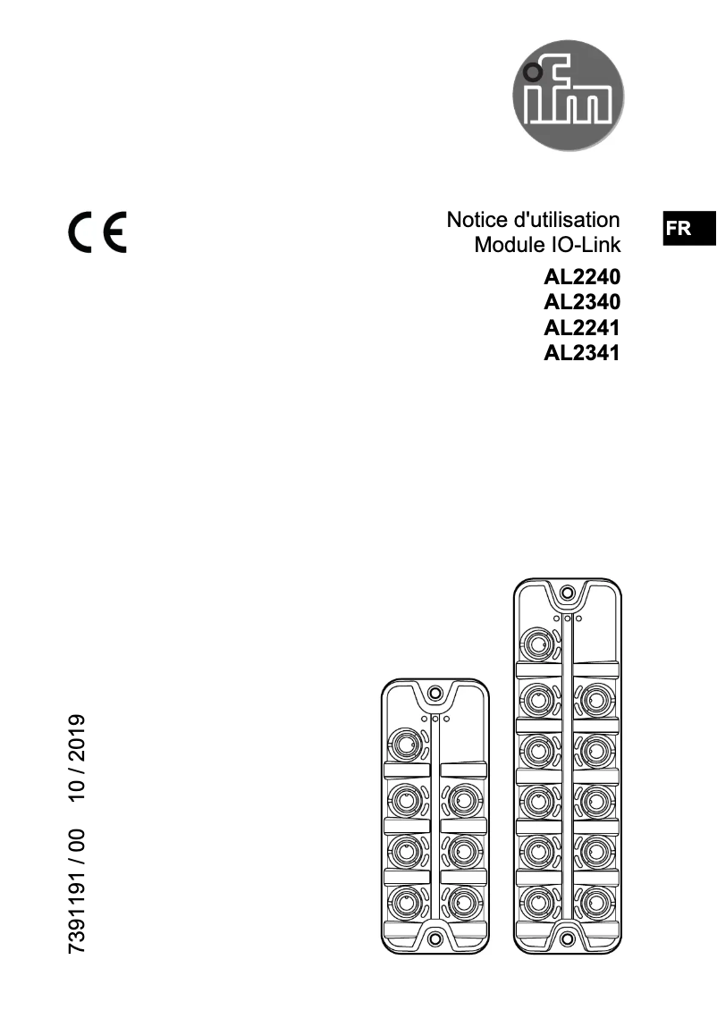 Image de la première page du manuel de l'appareil AL2341