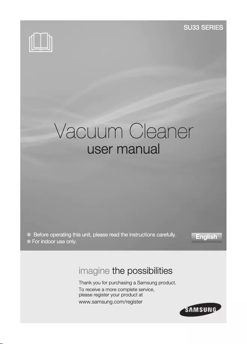 Image de la première page du manuel de l'appareil SU3350