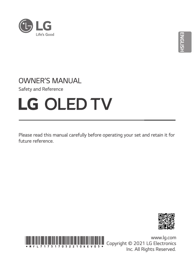 Page 1 de la notice Manuel utilisateur LG OLED83C14LA