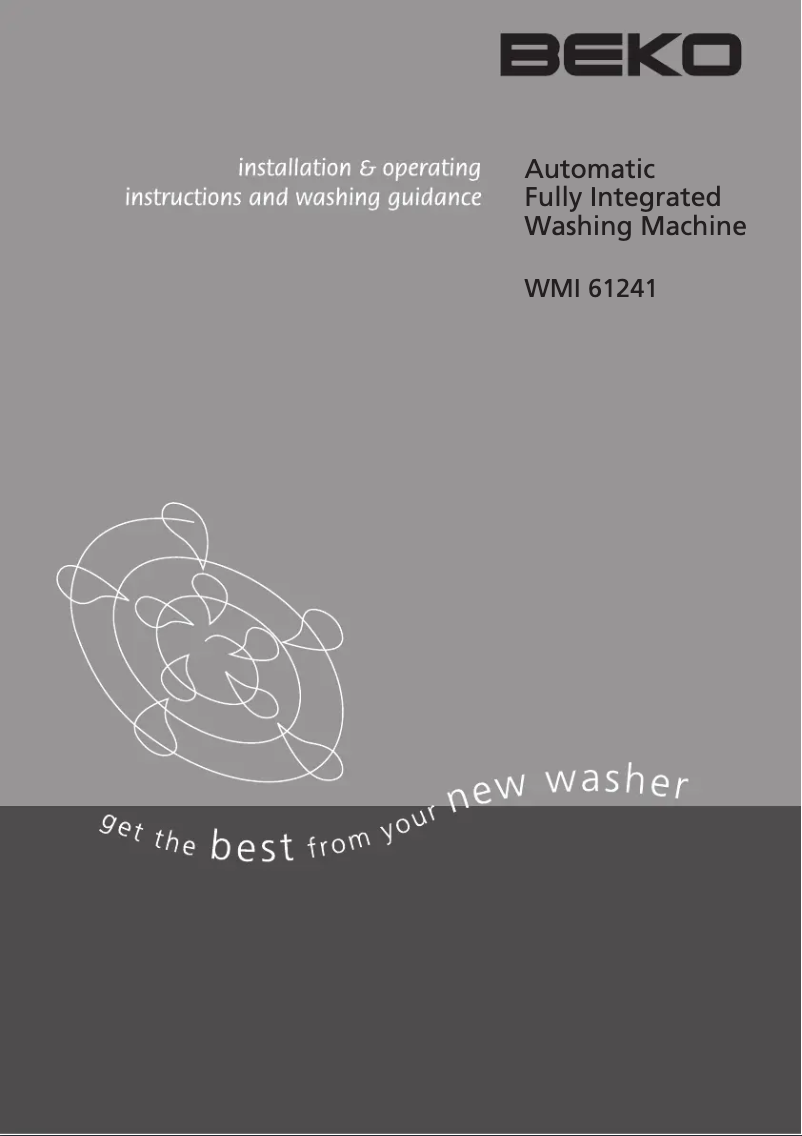 Page n°1 - Manuel utilisateur Beko WMI 61241
