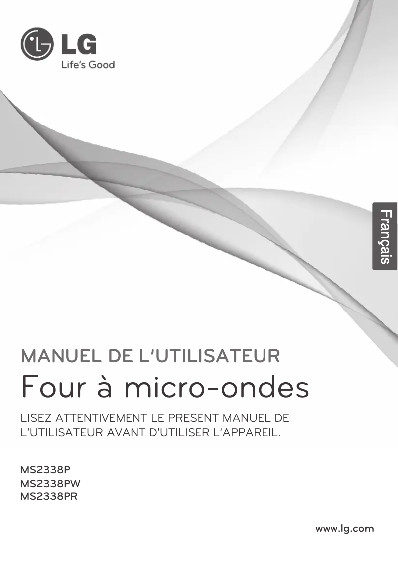Page 1 de la notice Manuel utilisateur LG MS2338PW