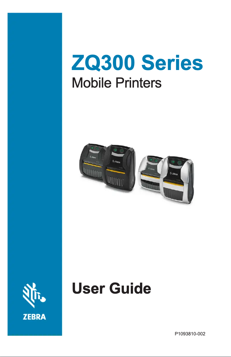Page 1 de la notice Manuel utilisateur Zebra ZQ320