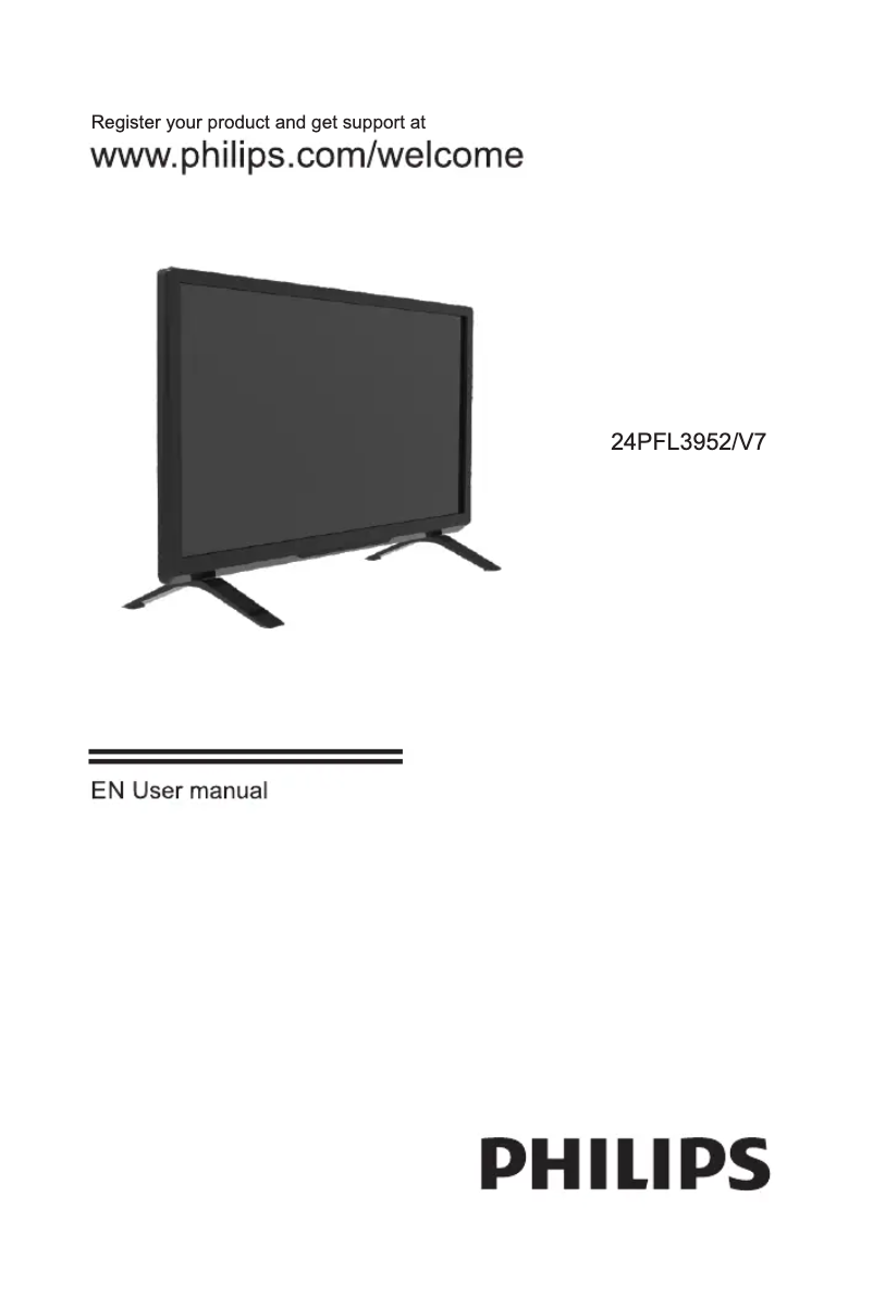 Imagen de la primera página del manual del dispositivo 24PFL3952